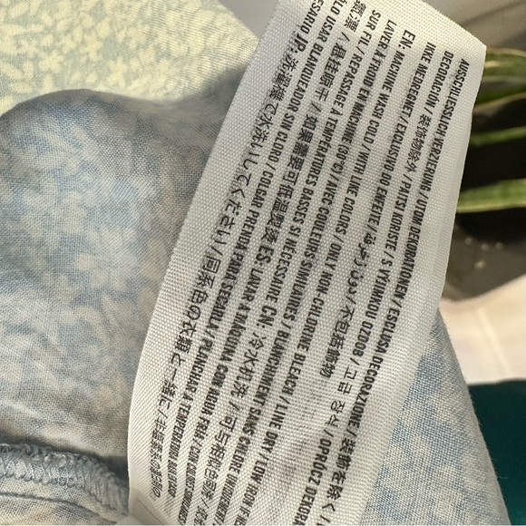 Abercrombie and Fitch boho tiered slip Blue Floral Dress - Picture 14 of 14